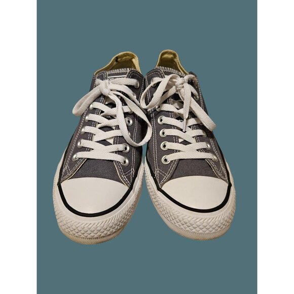 Converse All Star Gray Textile Unisex Sneakers Size Women 10.5 Men 8.5 - Picture 8 of 12